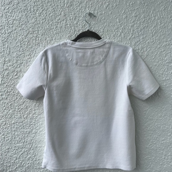 Cream white short sleeve size small - Picture 3 of 4